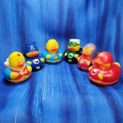 Mini Fun Flock! Retired Super Hero Rubber Ducks