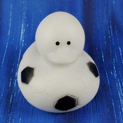 Textured Soccer Rubber Duck