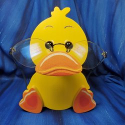 Wooden Rubber Duck Eye Glass Holder