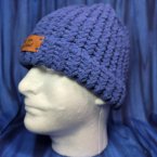 Navy Blue Beanie Brain Blanket 8"