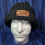 Black Beanie Brain Blanket 8" Extra Large