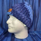 Rich Blues Beanie Brain Blanket 8"