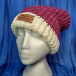 Burgundy Brain Blanket No Pom