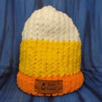 Ducky Child Size Hat in Orange, Yellow, and White