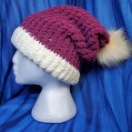 Vintage Father Christmas Stocking Cap with Pom