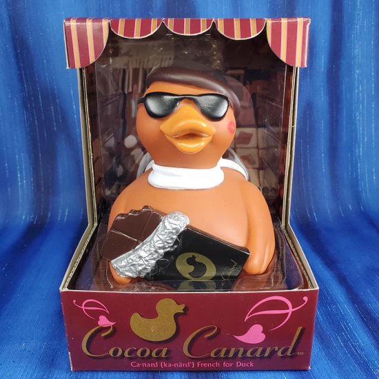 Cocoa Canard, Chocolate Lover's Duck from CelebriDucks RETIRED - Click Image to Close