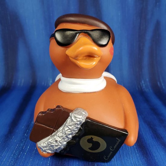 Retired CelebriDuck - Cocoa Canard, Chocolate Lover's Duck - Click Image to Close