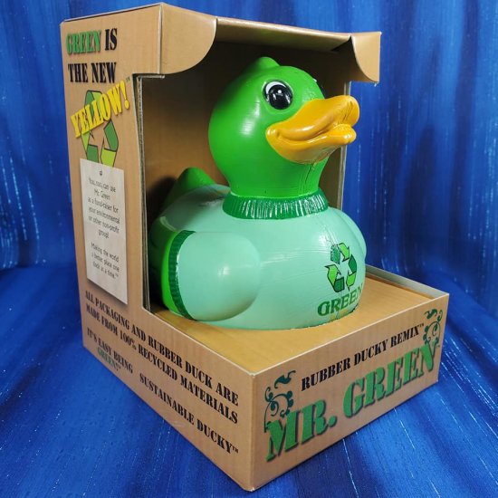 Mr Green CelebriDuck Rubber Duck Recycled *LAST ONE!*