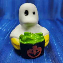 Trick-or-Treating Ghost Rubber Duck