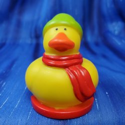 Winter Snow Sports Sledding Rubber Duck