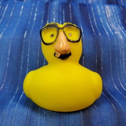 Classic Gag Rubber Duck with a Snotty Nose