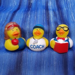 Teacher Rubber Duck Trio
