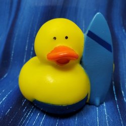 Blue Surfer Rubber Duck