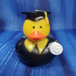 Graduation Rubber Duck in Robe