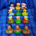 Fun Flock! 12 Christmas Party Rubber Ducks!