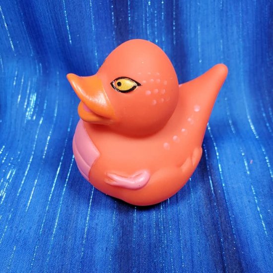 Dinosaur Rubber Duck Red Jurassic T-Rex - Click Image to Close