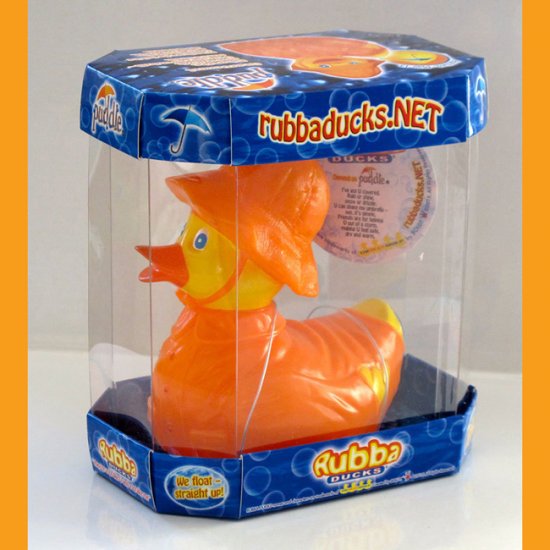 Puddle Rain Gear Rubba Duck in 360 Collector's Case - Click Image to Close
