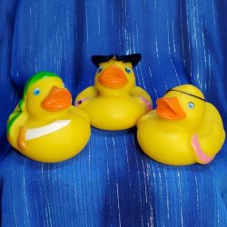 Chunky Pirate Rubber Duck Trio
