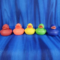 Deep Rainbow Rubber Ducks
