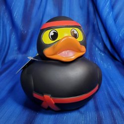 Retired Ninja Big Squeaker Rubber Duck