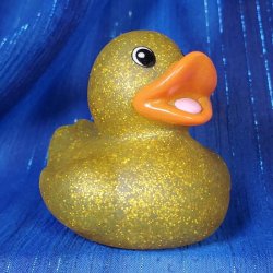 Glitter Gold Rubber Duck