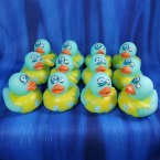 12 Bleary Eyed Zombie Rubber Duckies Blue Green
