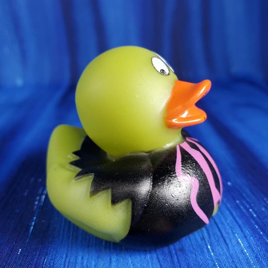 Bleary Eyed Zombie Rubber Duckie Pee Green - Click Image to Close