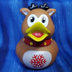 Christmas Reindeer Rubber Duck 3" from RINovelty