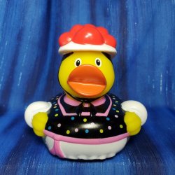 Black Forest Frau Rubber Duck from Schnabels
