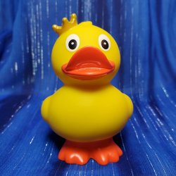 Standing with Crown Rubber Duck from Schnabels