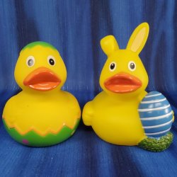 Easter Bunny and Chick Rubber Duck Set from Schnabels