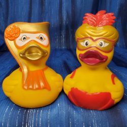 Venetian Carnival Couple Rubber Ducks from Factotum