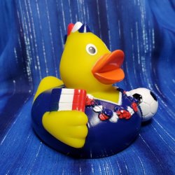 Soccer Fan Rubber Duck from Schnabels