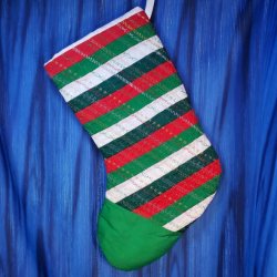 Stitch Sampler Christmas Stocking