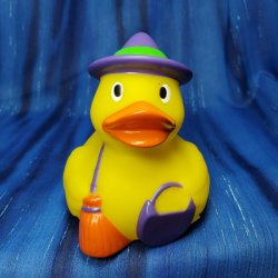 Witch with Purple Hat Rubber Duck from World of Ducks