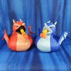 Blue & Red Dragon Rubber Ducks from Wild Republic