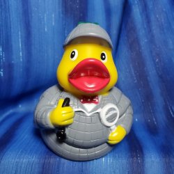Sherduck Holmes Rubber Duck from Yarto