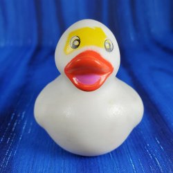Bright Eyed Ghost Halloween Rubber Duck