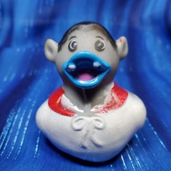 Grey Vampire Halloween Rubber Duck