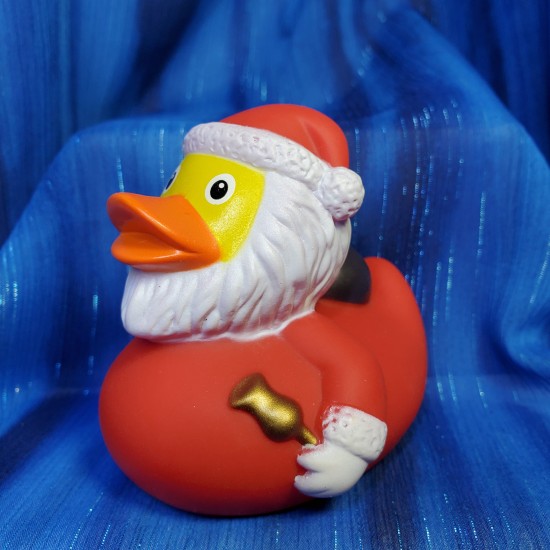 Christmas Bell Ringing Santa with Bag Rubber Duck from Factotum - $10. ...